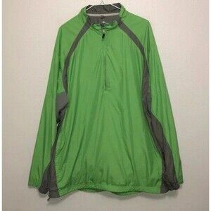 Sunice Popover Mens Windbreaker Jacket Green Gray Size XXL